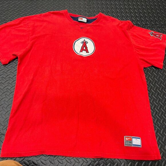 Nike Other - Rare Vtg 1990’s Team Nike MLB Anaheim Angels Sz XXL Red shohei ohtani mike trout